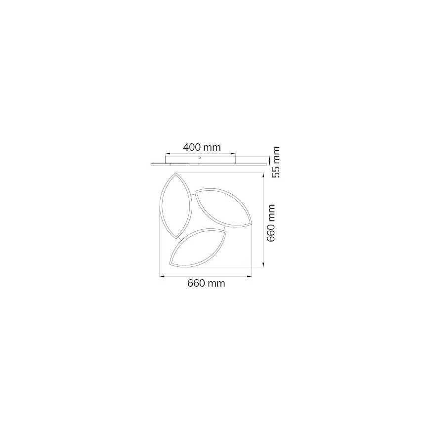 Wofi 9486.03.70.8680 - LED RGBW Reguliuojamas lubinis šviestuvas KIRK LED/22W/230V Wi-Fi + valdymo pultas