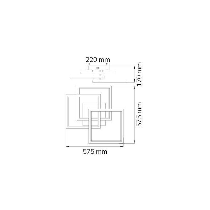 Wofi 9531.03.54.7000 - LED Pritemdomas tvirtinamas sietynas VISO LED/40W/230V