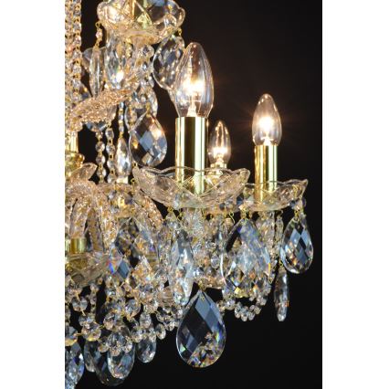 Wranovsky JWZ125122230 - Krištolinis sietynas ant grandinės MARIERA 12xE14/40W/230V