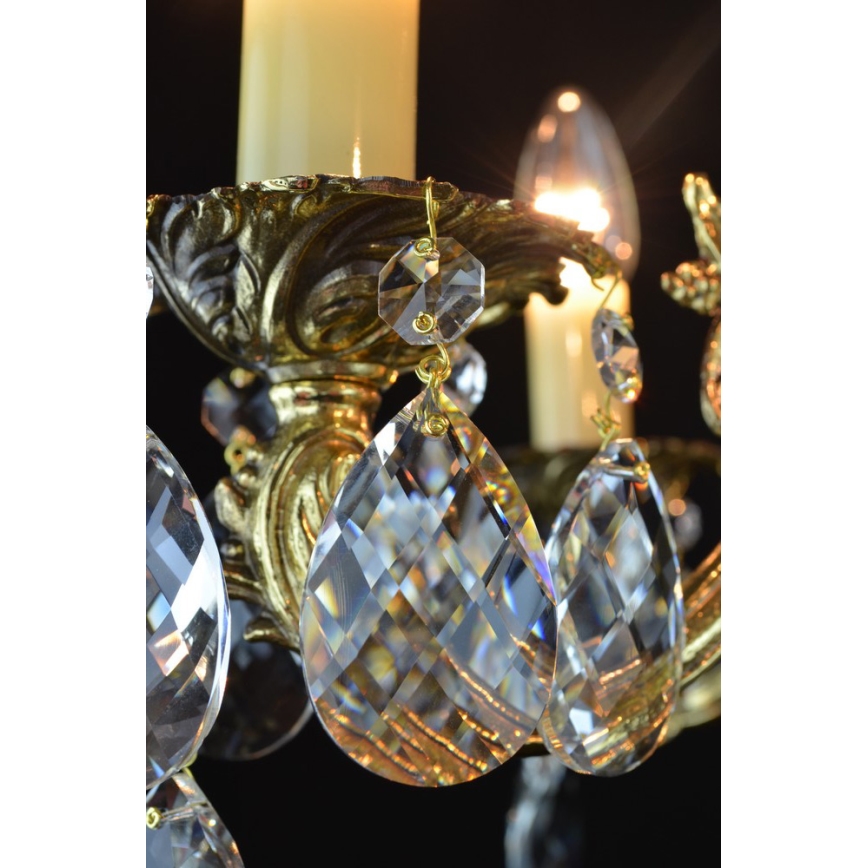 Wranovsky JWZ207061100 - Krištolinis sietynas ant grandinės DRACO 6xE14/40W/230V