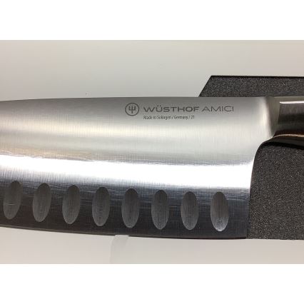 Wüsthof - Virtuvės peilis santoku AMICI 17 cm alyvmedžio