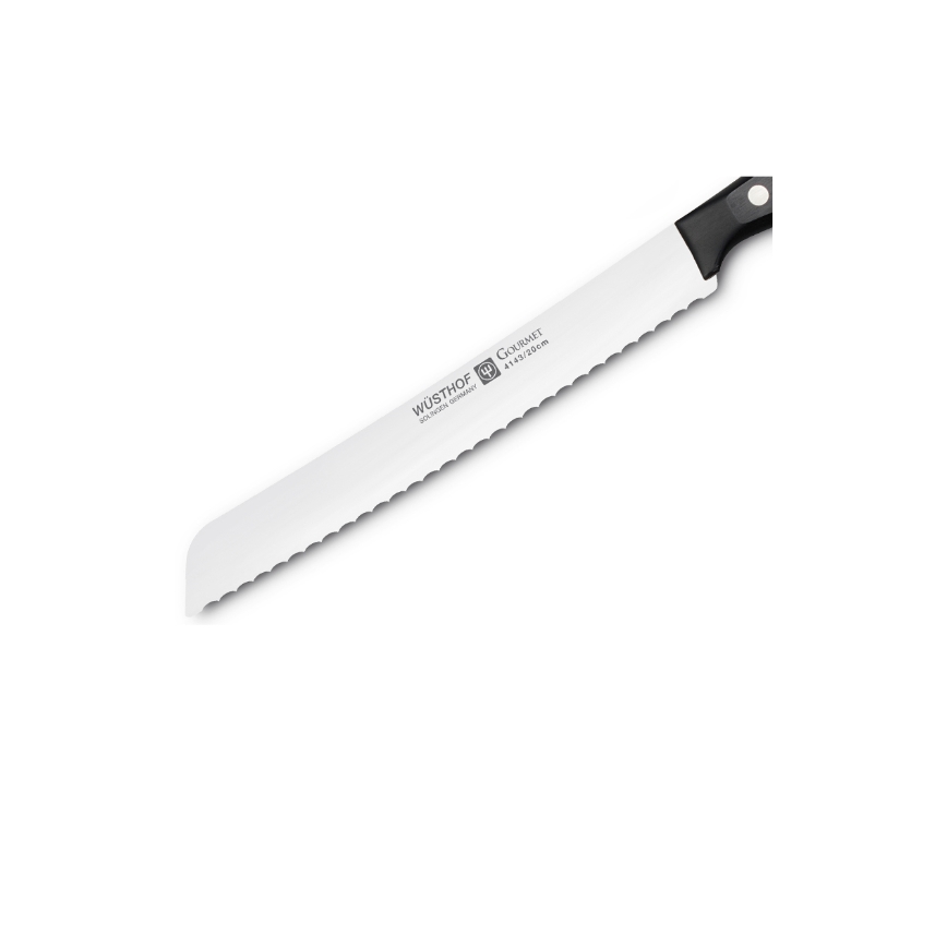Wüsthof - Virtuvinis duonos peilis GOURMET 20 cm juodas