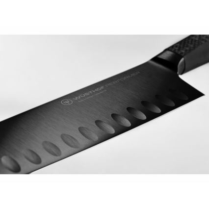 Wüsthof - Virtuvinis peilis santoku PERFORMER 17 cm juodas