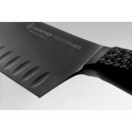 Wüsthof - Virtuvinis peilis santoku PERFORMER 17 cm juodas