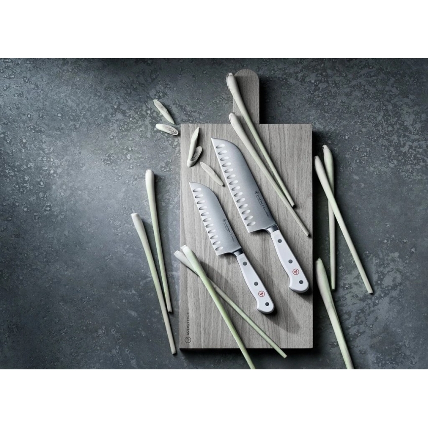 Wüsthof - Virtuvinis santoku peilis CLASSIC 14 cm baltas