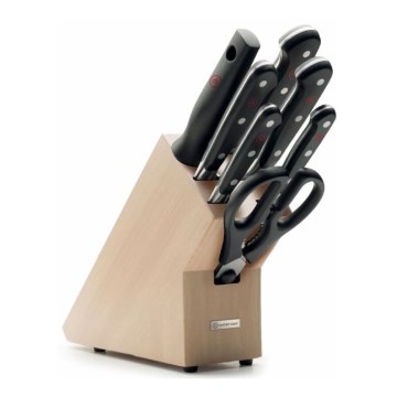 Wüsthof - Virtuvinių peilių komplektas stove CLASSIC 8 vnt. uosio/smėlio spalva