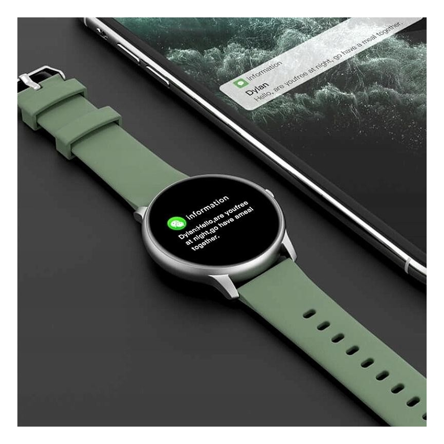 Xiaomi IMILAB Bluetooth Išmanusis laikrodis KW66 IP68 žalias