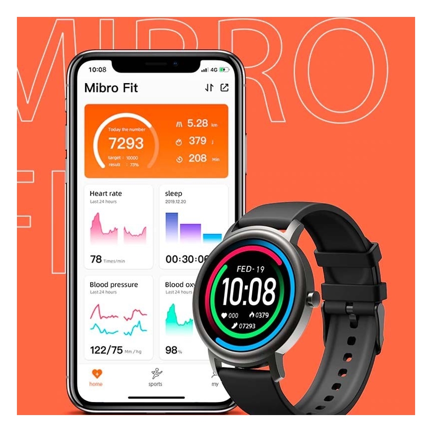 Xiaomi Mibro Bluetooth Išmanusis Air Laikrodis IP68 Juodas
