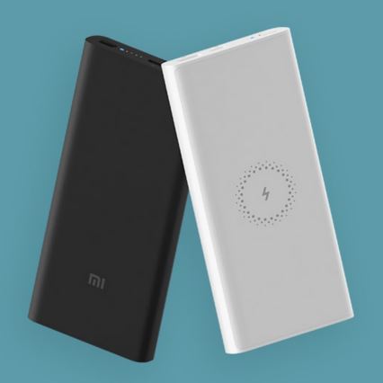 Xiaomi - Power Bank su belaidžiu įkrovimu 10000 mAh baltas