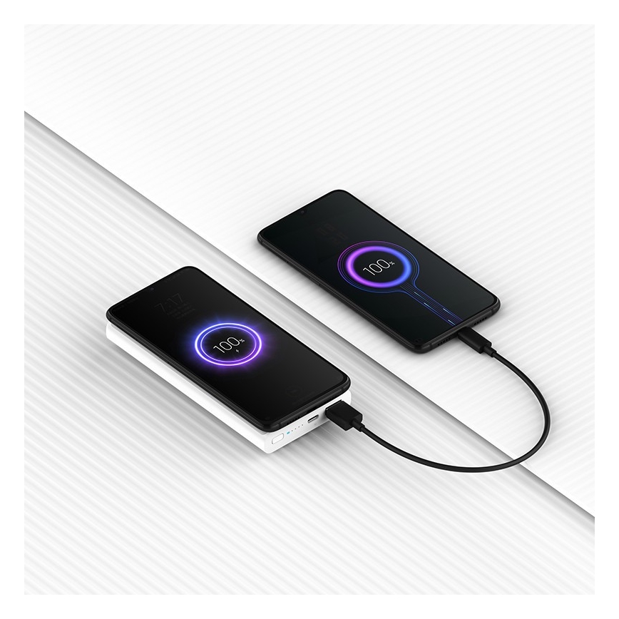 Xiaomi - Power Bank su belaidžiu įkrovimu 10000 mAh baltas