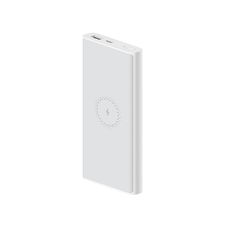 Xiaomi - Power Bank su belaidžiu įkrovimu 10000 mAh baltas