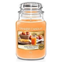 Yankee Candle - Kvapi žvakė FARM FRESH PEACH didelis 623g 110-150 valandos