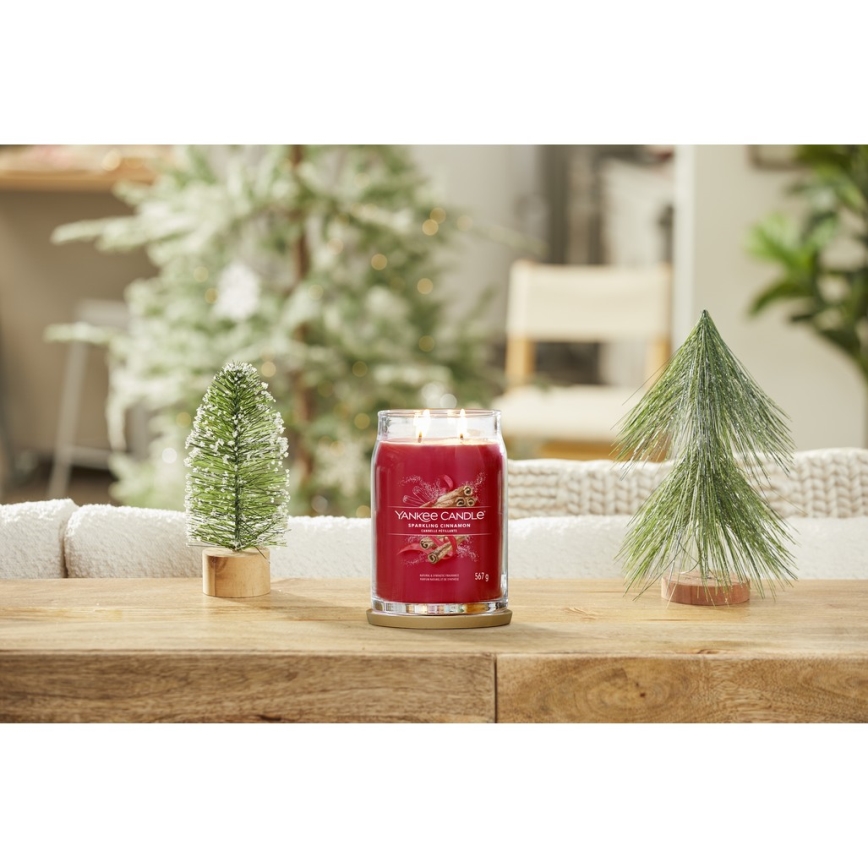 Yankee Candle - Kvapioji žvakė SPARKLING CINNAMON didelė 567g 60-90 val.