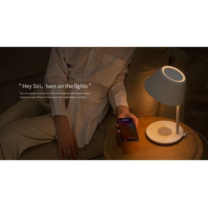 Yeelight - LED Reguliuojamas stalinis šviestuvas su belaidžiu įkrovimu Staria Bedside Lamp Pro LED/20W/230V Wi-Fi