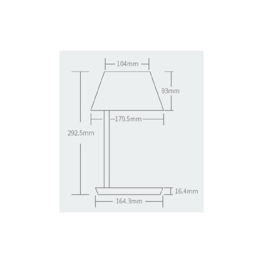 Yeelight - LED Reguliuojamas stalinis šviestuvas su belaidžiu įkrovimu Staria Bedside Lamp Pro LED/20W/230V Wi-Fi