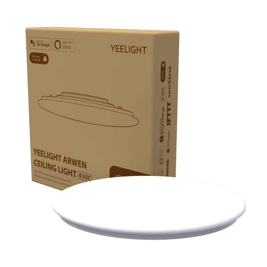 Yeelight - LED RGB Pritemdomas vonios šviestuvas ARWEN 450C LED/50W/230V IP50 CRI 90 + nuotolinio valdymo pultas Wi-Fi/BT
