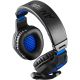 Yenkee - LED Žaidimų ausinės su mikrofonu juodos/mėlynos spalvos