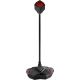 Yenkee - LED Žaidimų USB mikrofonas 5V juodas/raudonas