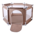 Žaidimų aptvaras 120 cm rudos spalvos