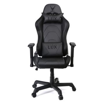 Žaidimų kėdė juoda VARR Lux su LED RGB apšvietimu + valdymo pultas