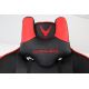 Žaidimų kėdė VARR Monza juoda/raudona