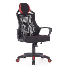 Žaidimų kėdė VARR Spider juoda/raudona