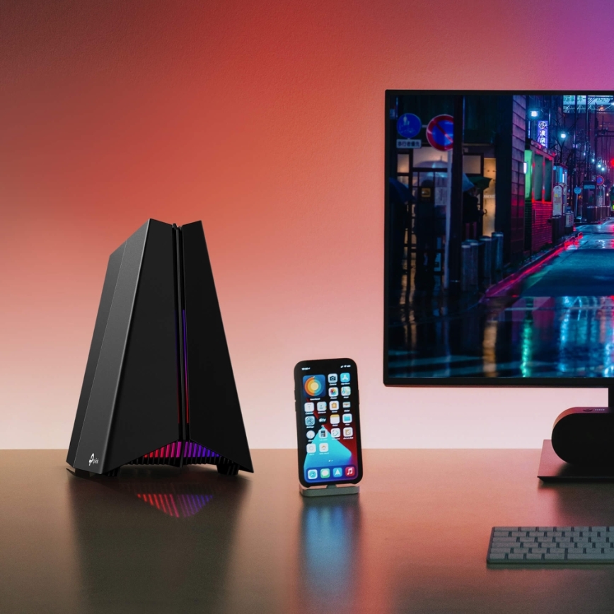 Žaidimų trijų juostų Wi‑Fi 7 maršrutizatorius