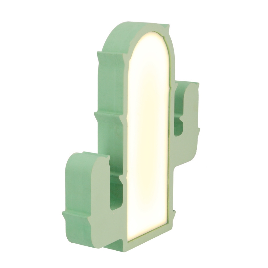 Žalia LED stalinė lempa CACTUS 10W/230V vaikams