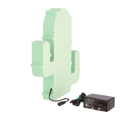Žalia LED stalinė lempa CACTUS 10W/230V vaikams