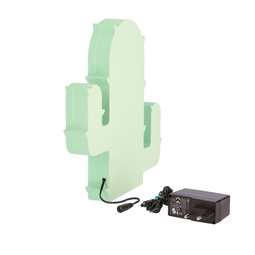 Žalia LED stalinė lempa CACTUS 10W/230V vaikams