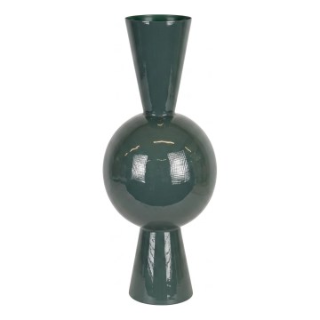 Žalia metalinė vaza 60x25 cm