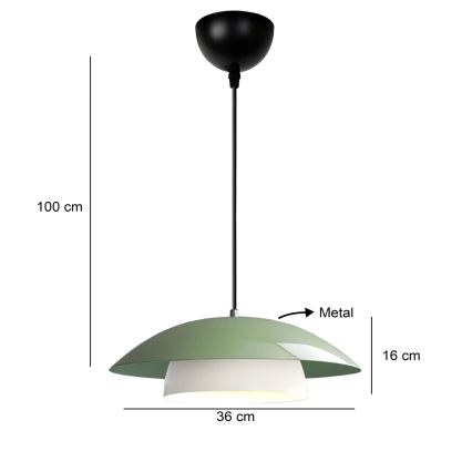 Žalia MOONLIGH pakabinama lempa 1xE27/40W/230V