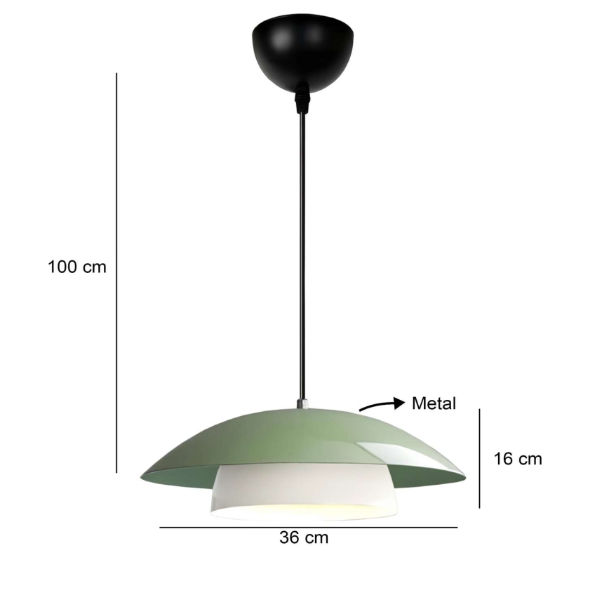Žalia MOONLIGH pakabinama lempa 1xE27/40W/230V