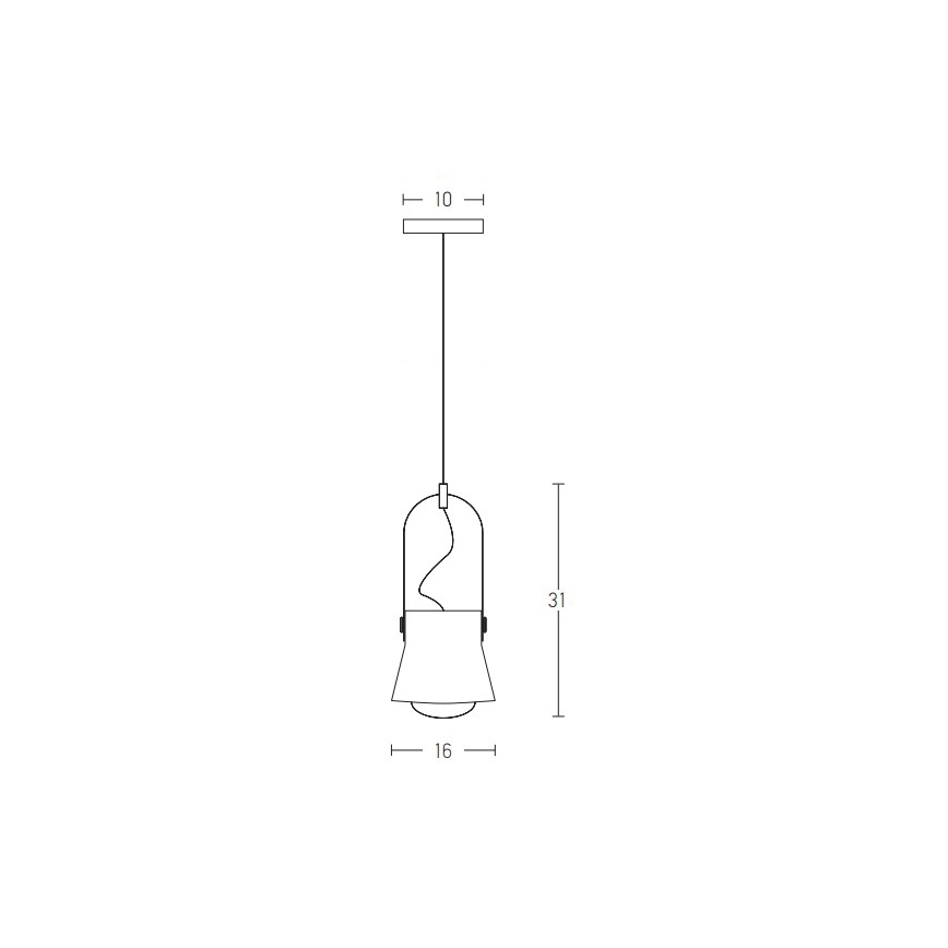 Zambelis 18192 - Pakabinamas sietynas 1xE27/40W/230V juoda