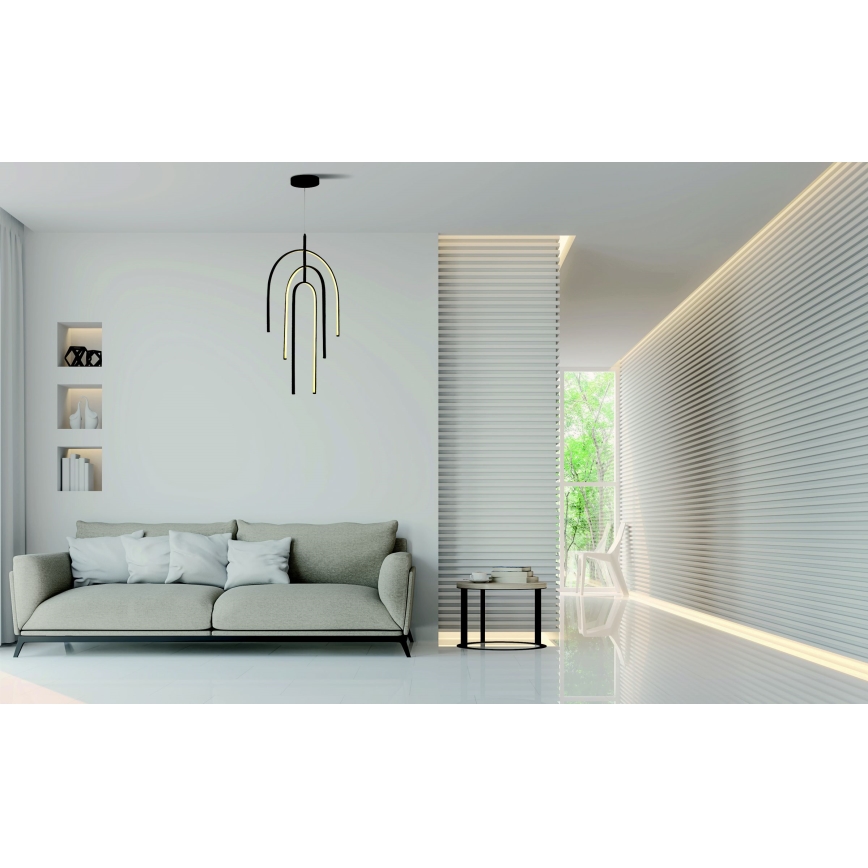 Zambelis 1932 - LED Reguliuojamas pakabinamas sietynas LED/80W/230V juoda