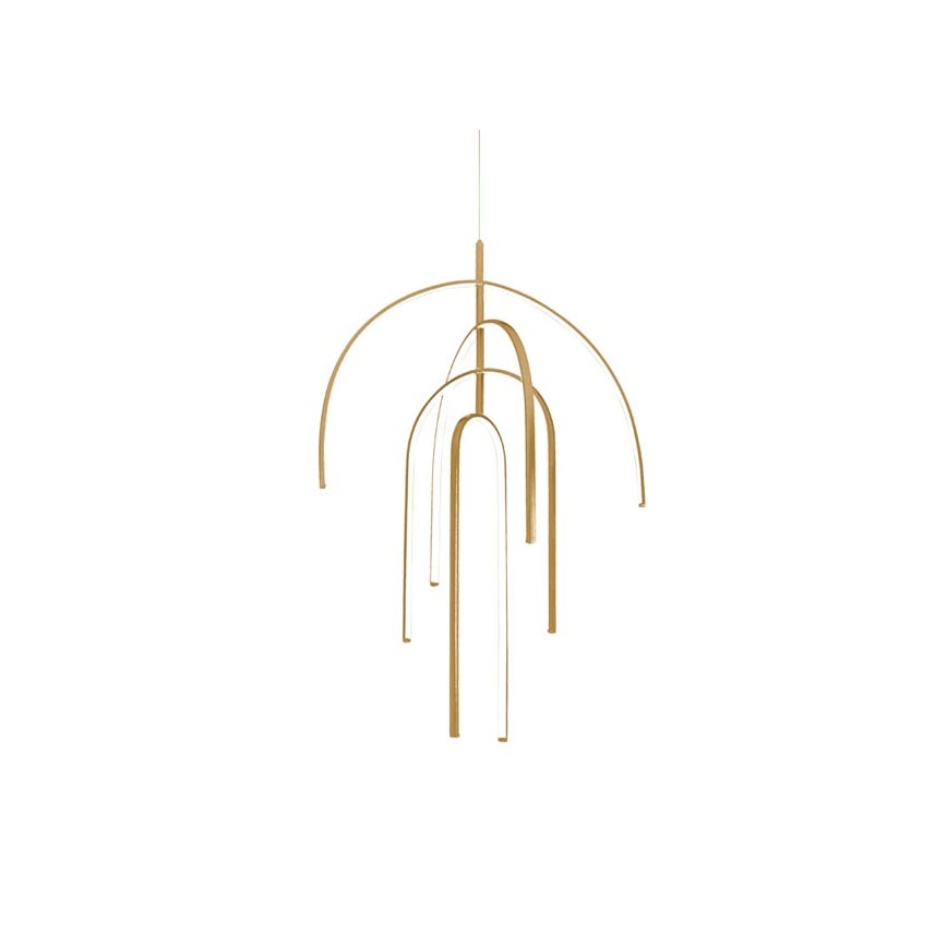 Zambelis 1933 - LED Reguliuojamas pakabinamas sietynas LED/96W/230V auksas