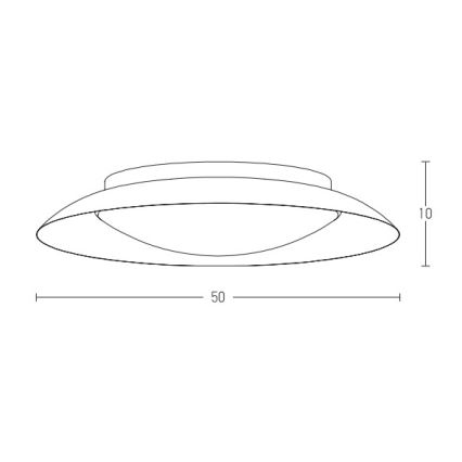 Zambelis 1959 - LED lubinis šviestuvas LED/28W/230V diametras 50 cm varis