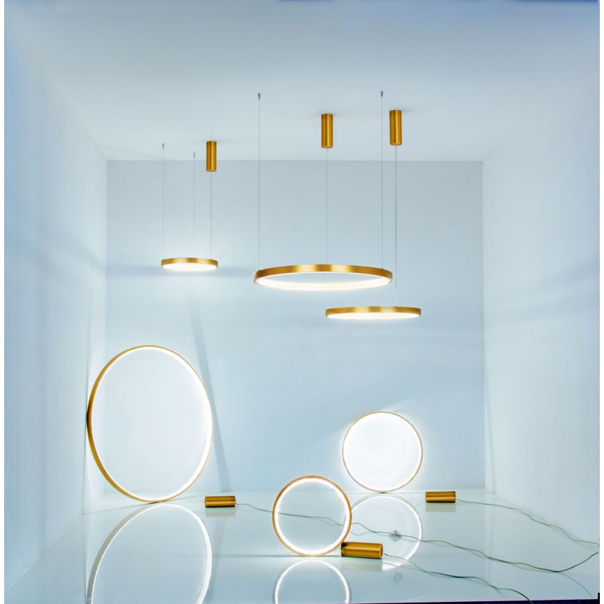 Zambelis 2007 - LED Reguliuojamas pakabinamas sietynas LED/50W/230V auksas