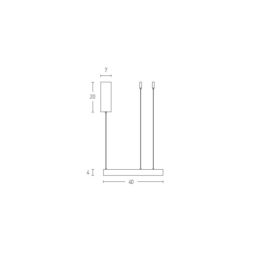 Zambelis 2007 - LED Reguliuojamas pakabinamas sietynas LED/50W/230V auksas