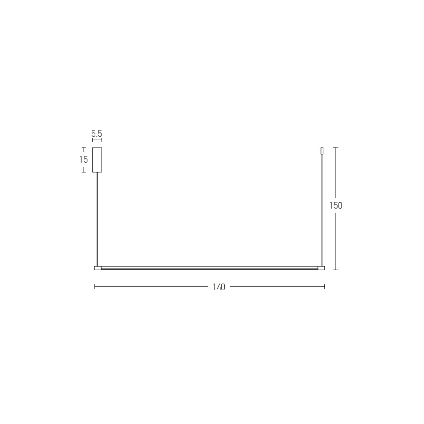 Zambelis 20119 - LED Pakabinamas sietynas LED/20W/230V juoda