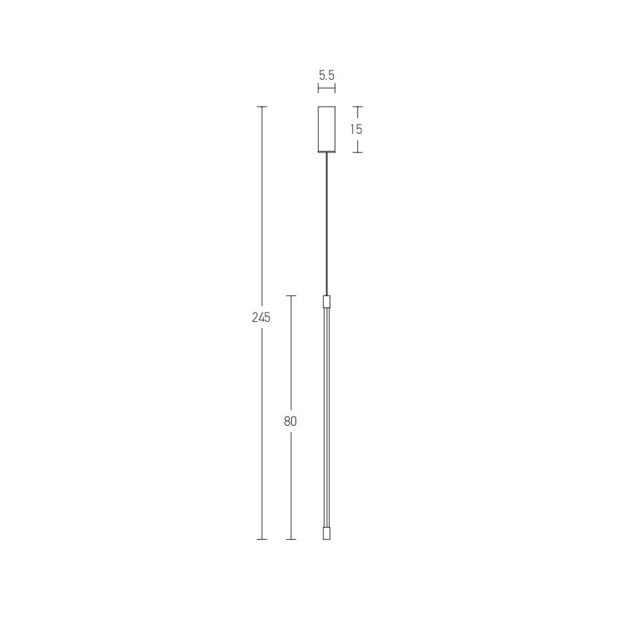 Zambelis 20121 - LED Pakabinamas sietynas LED/12W/230V juoda