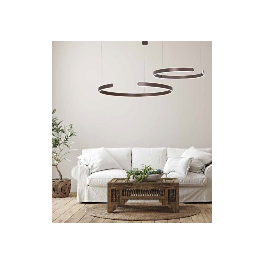 Zambelis 2013 - LED Reguliuojamas pakabinamas sietynas LED/40W/230V ruda