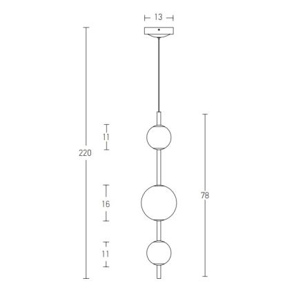 Zambelis 20132 - LED Pakabinamas sietynas LED/12W/230V