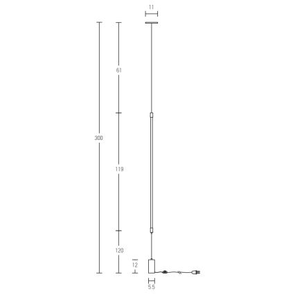 Zambelis 20184 - LED toršeras LED/22W/230V