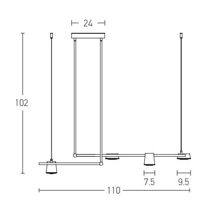 Zambelis 2035 - LED sietynas LED/28W/230V