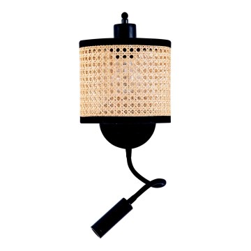Zambelis 20355 - LED Sieninis šviestuvas 1xE27/40W + LED/3W/230V rotango