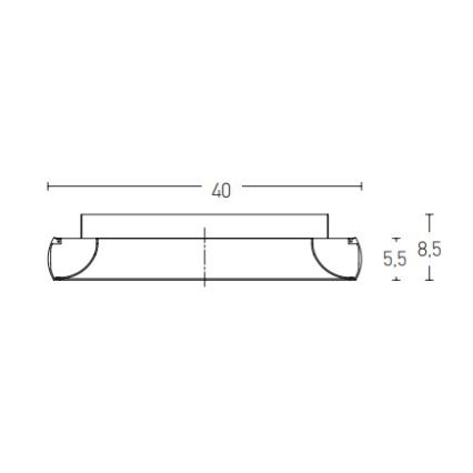 Zambelis 2040 - LED Pritemdomas lubinis šviestuvas LED/30W/230V diametras 40 cm juoda