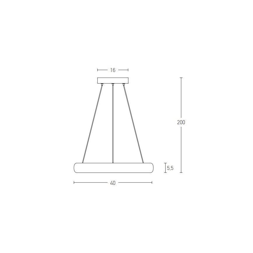 Zambelis 2047 - LED Reguliuojamas pakabinamas sietynas LED/30W/230V diametras 40 cm ruda