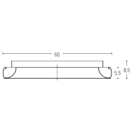 Zambelis 2048 - LED Pritemdomas lubinis šviestuvas LED/50W/230V diametras 60 cm juoda