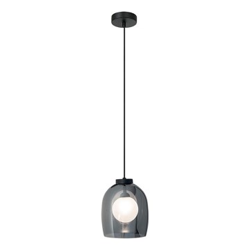Zambelis 22051 - pakabinamas šviestuvas ant laido 1xG9/5W/230V skersmuo 18 cm juodas